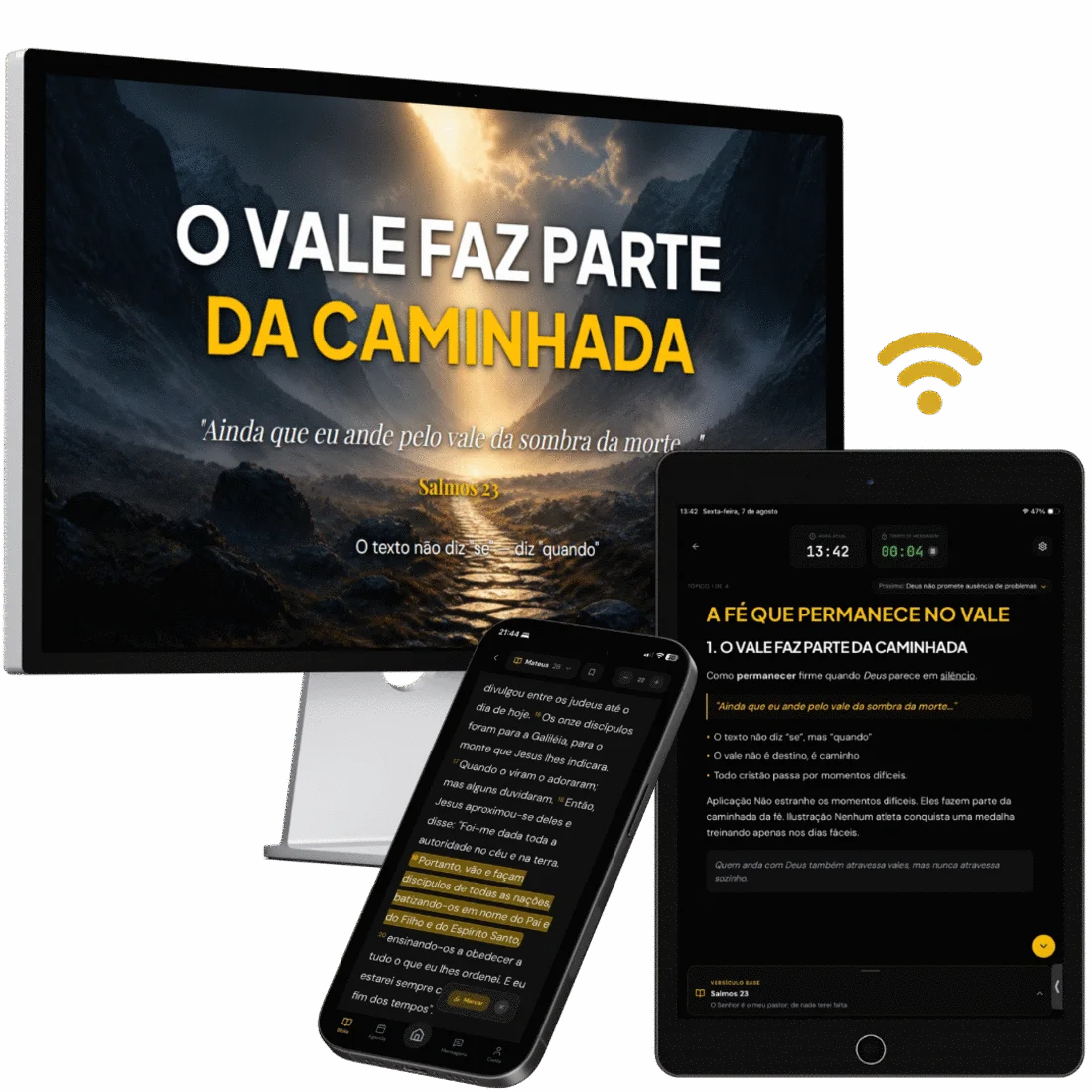 Aplicativo do pregador no celular