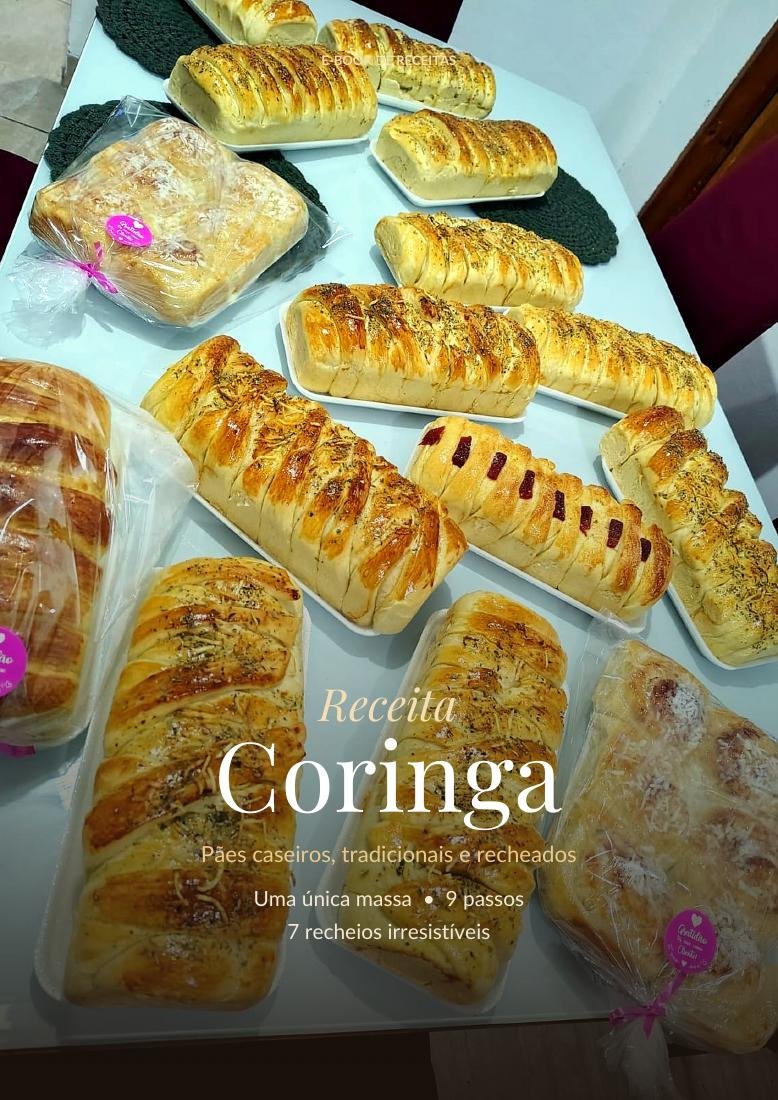Pães caseiros feitos com a Receita Coringa